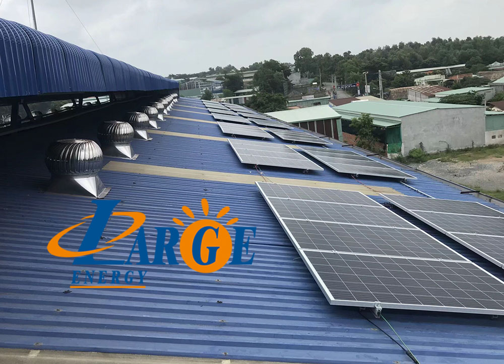 Solar metal sheet rooftop mounting system location in Argentina