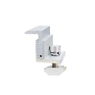 Solar panel end clamp